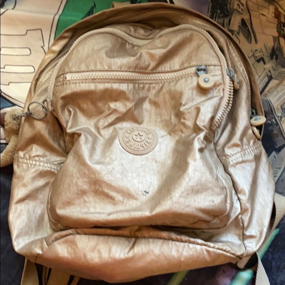 Zoey Pewter Mini Backpack